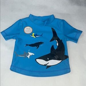 Carter's Blue Shark Graphic Rashguard